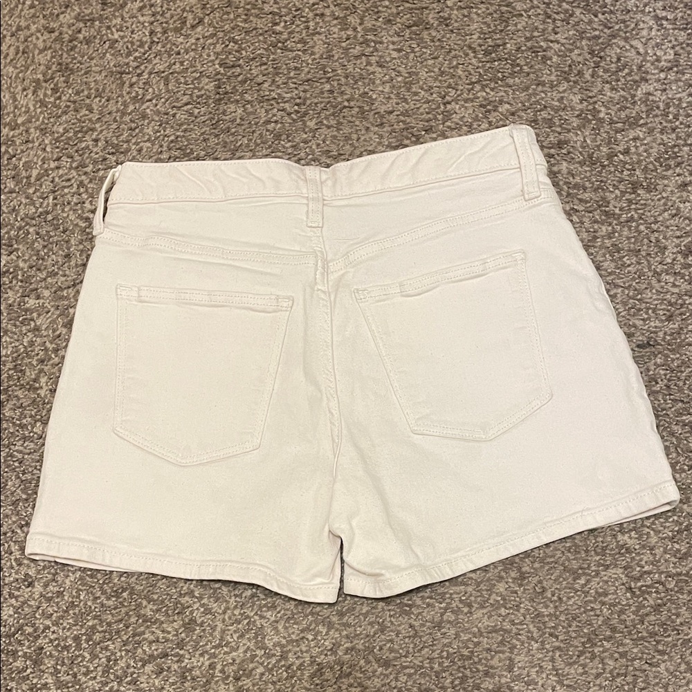 Universal Thread Women's High-Rise Off White Denim Shorts - Picture 3 of 3